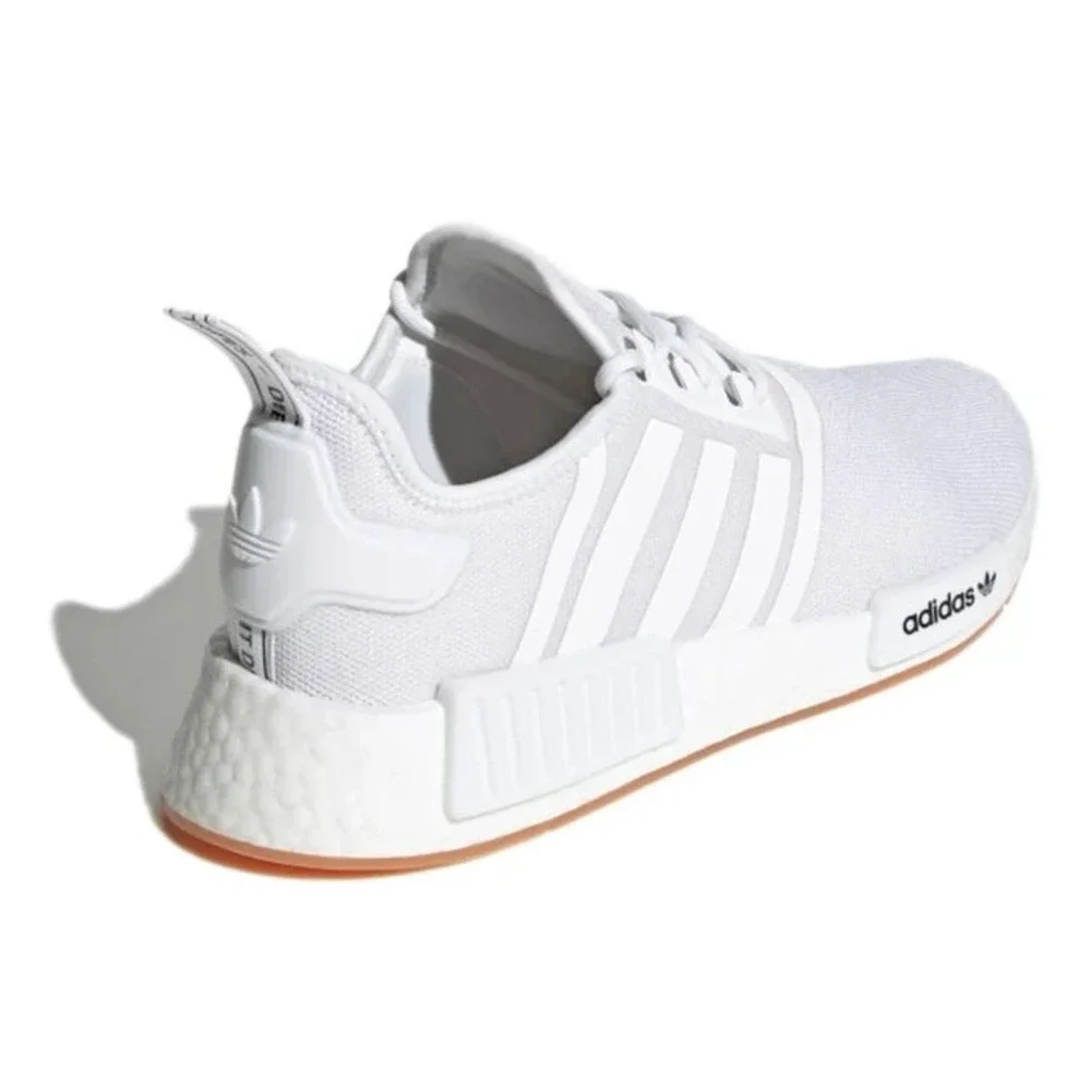 Kids Sz 5.5 - adidas NMD_R1 J Primeblue White Running Shoes Sneakers H02334 NEW